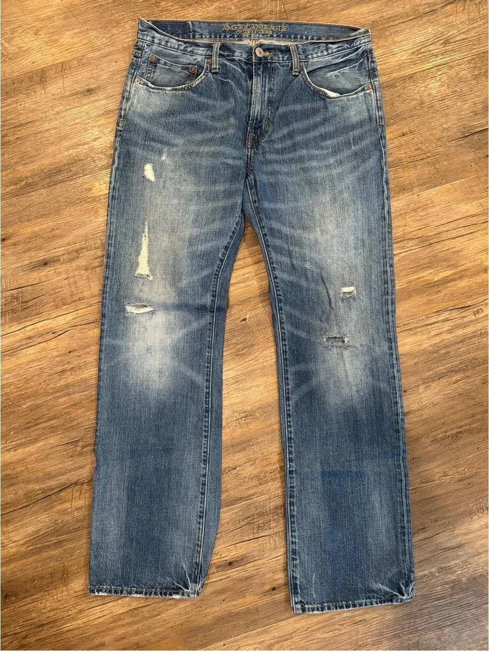 American Eagle Outfitters Mens Jeans Original Boot Medium Wash 34x34 EUC